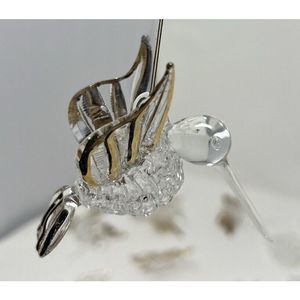 Beautiful Vintage Glass Christmas Tree Ornaments Butterfly Hearts Poinsettia